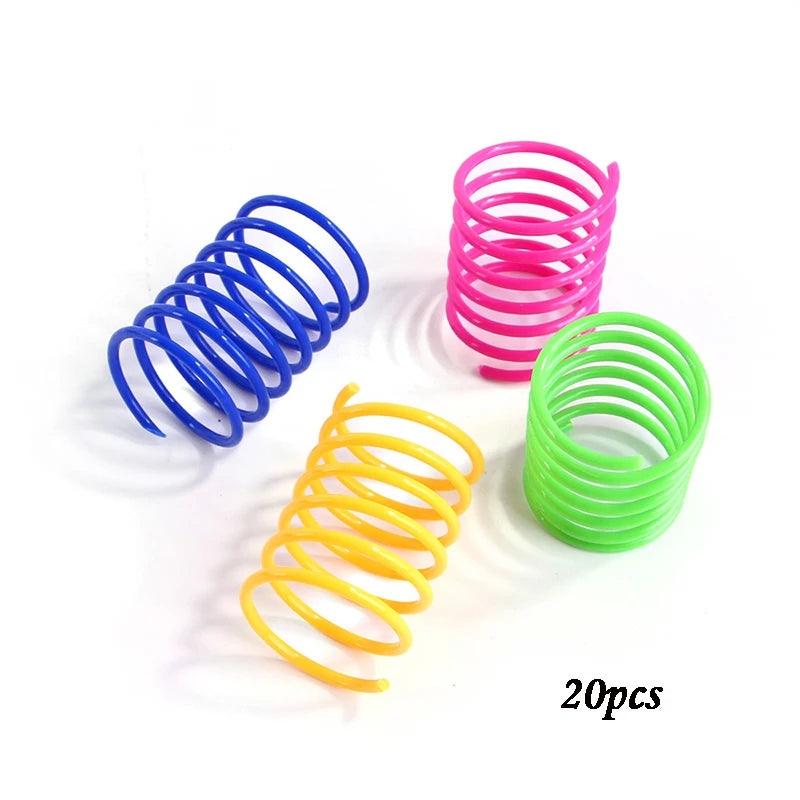 Durable Cat Spring Toys | Colorful Coil Spirals