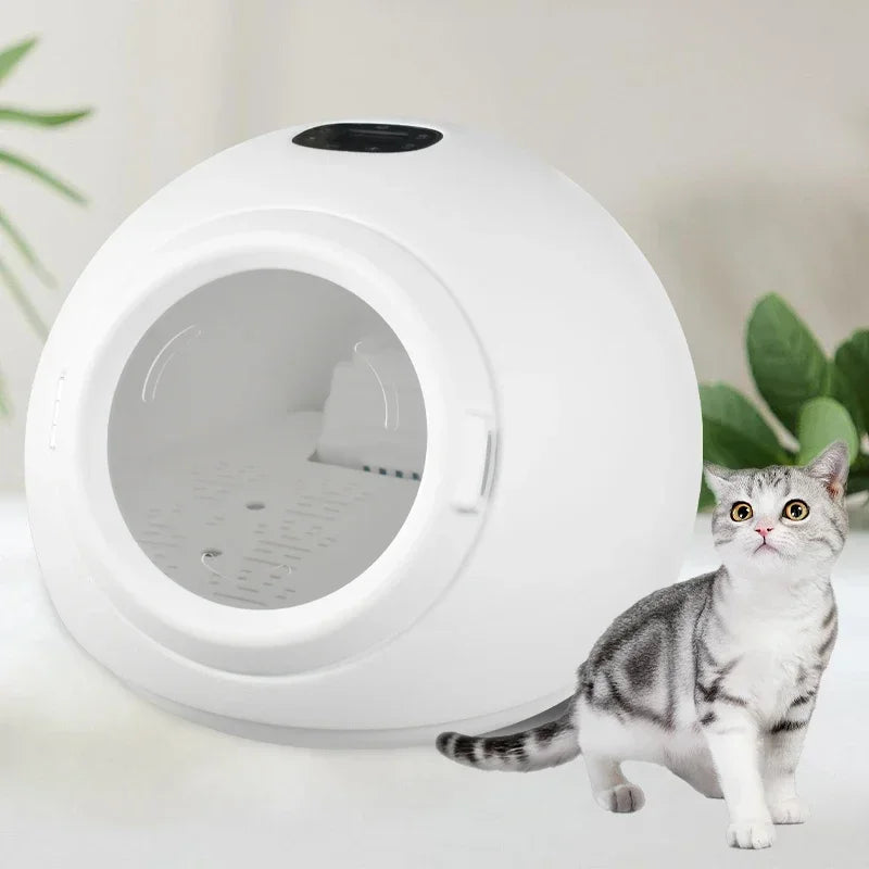 Round Intelligent Pet Drying Box Home Pet Cat Drying Fully Automatic Dog Shower Hair Blow Dryer Disinfection Multifunctional