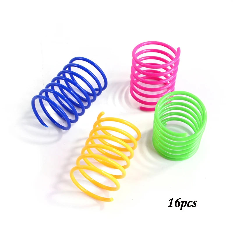 Durable Cat Spring Toys | Colorful Coil Spirals