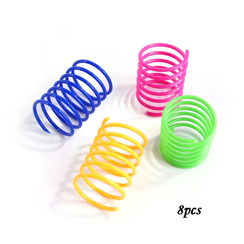 Durable Cat Spring Toys | Colorful Coil Spirals